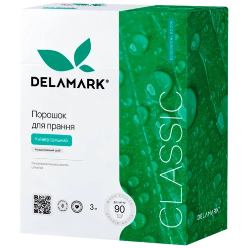 Пральний порошок DeLaMark Royal Powder універсальний концентрований безфосфатний 3кг
