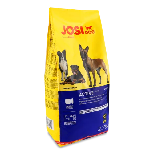 Корм сухий повнораціонний для дорослих собак Active JosiDog, в/ґ, м/у 2.7кг