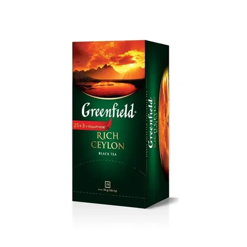 Чай Greenfield Rich Ceylon чорний к/уп (28 ф/п х 2г)
