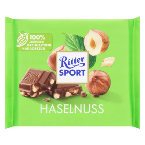 Шоколад молочний «Ritter Sport» з лісовими горіхами 100г