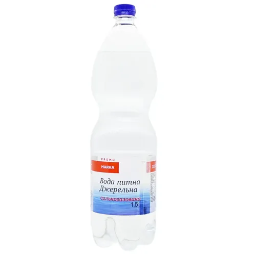 Вода Marka Promo Джерельна сильногазована 1,5л