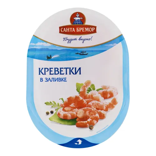М'ясо креветки в заливці Санта Бремор лоток 180г