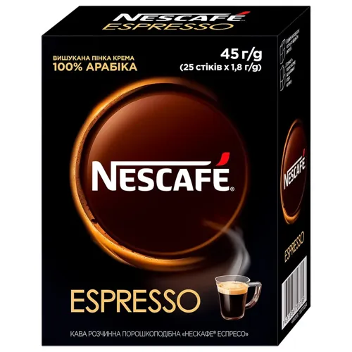 Кава NESCAFE® Espresso розчинна стік 25*1,8г