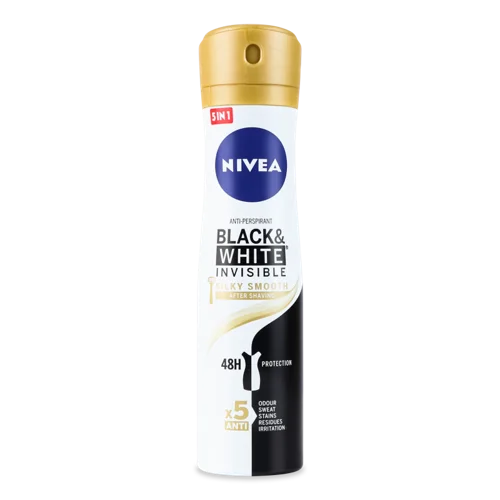 Антиперспірант Nivea Silky Smooth Invisible Black&White, 150 мл