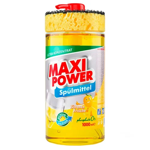 Засіб для миття посуду Maxi Power Лимон 1л