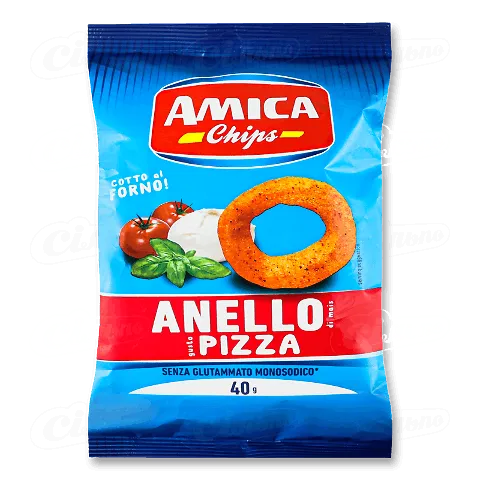 Снеки Amica кукурудзяні зі смаком піци, 40г