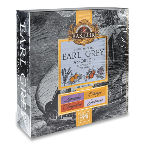 Набір чаю чорного Basilur Earl Grey Assorted 40*2г/уп