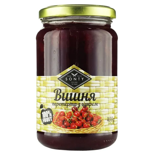 Sonty вишня перетерта з цукром 400г