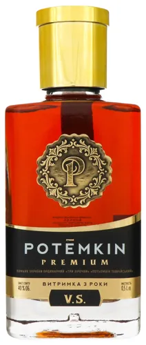 Коньяк «Premium Potemkin» 0.5л 40% 3 зірки