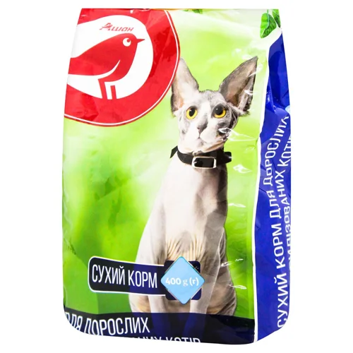 Корм сухий Auchan для стерилізованих котів 400г