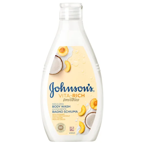 Гель для душу Johnson's® Vita-Rich Смузі Розслабляючий з йогуртом кокосом і екстрактом персика 750мл