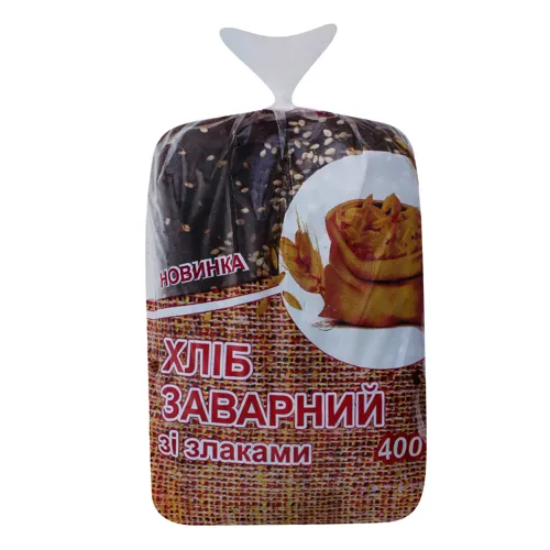 Хліб заварний зі злаками нарізний Поліссяхліб 400г