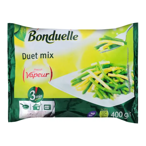 Квасоля стручкова заморожена Duet mix Bonduelle м/у 400г