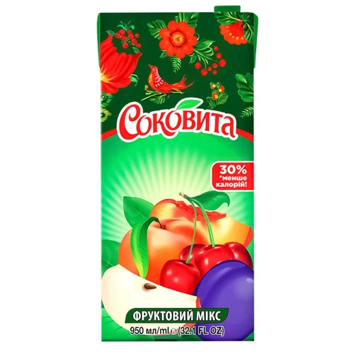 Напій Соковита Фруктовий мікс 0,95л
