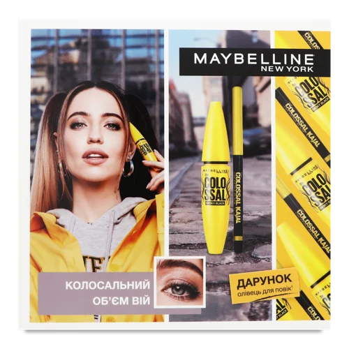 Набір Туш для Вій Colossal та Олівець для Очей Collosal Kajal Maybelline New York, 1шт