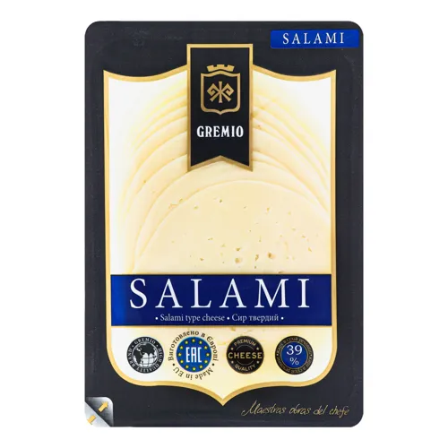 Сир 39% твердий Salami Gremio лоток 0.15кг