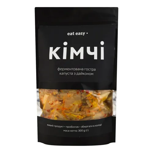 Капуста з дайконом гостра ферментована Кімчі Eat Easy д/п 300г