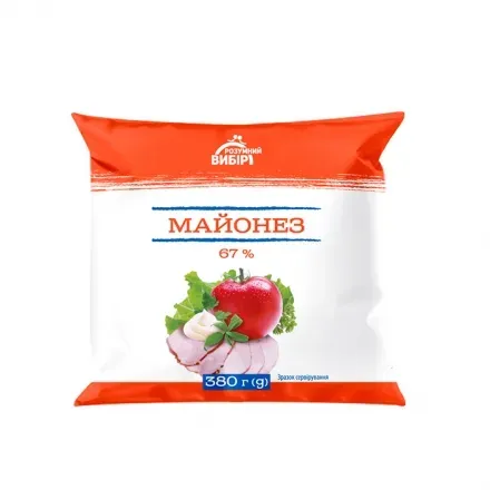 Майонез «Розумний вибір» Справжній 67%, 380г