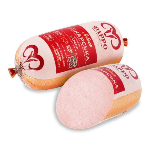 Ковбаса Варена Лікарська В/с М/у, 500г