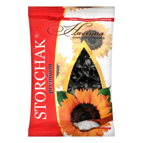 Насіння соняшнику смажене солоне Premium Storchak м/у 140г