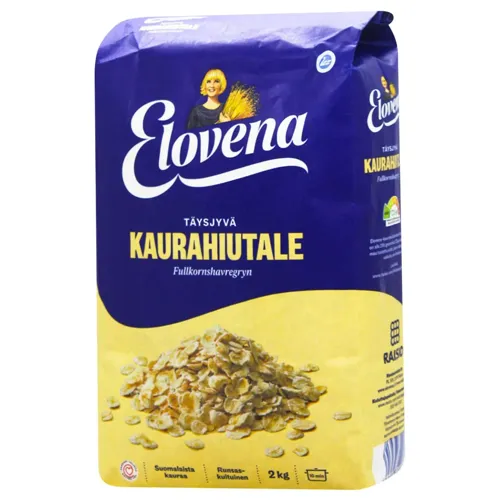 Пластівці Elovena вівсяні з цільного зерна 2кг