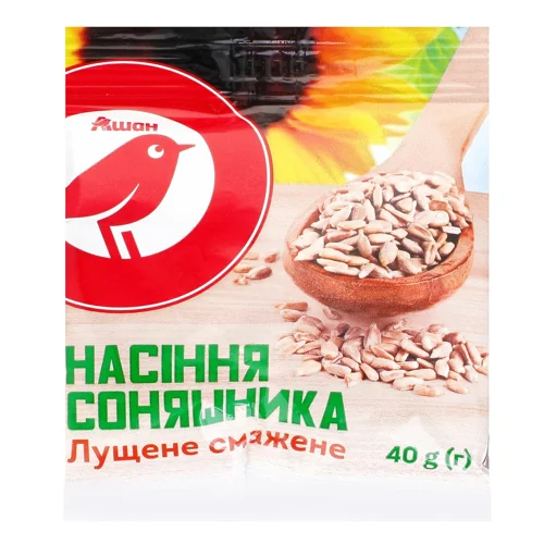 Насіння соняшника Auchan лущене смажене 40г
