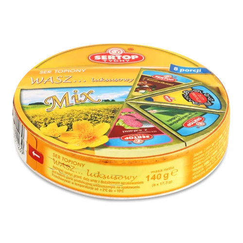 Сир Плавлений Улюблений Вищого Ґатунку, 140Г, Sertop