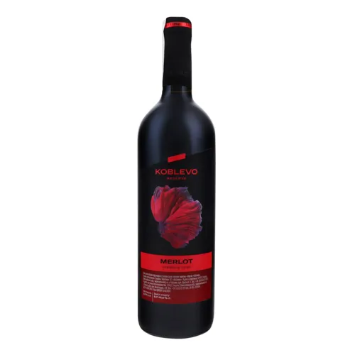 Вино 0.75л 9.7-13% червоне сухе Merlot Koblevo пл