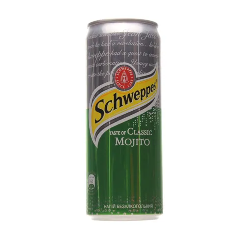 Напій безалкогольний сильногазований Classic Mojito Schweppes з/б 0.33л