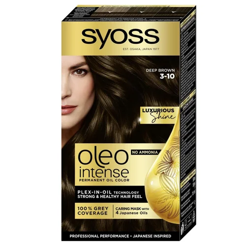 Крем-фарба Syoss Oleo Intense 3-10 Глибокий каштановий без аміаку 115мл