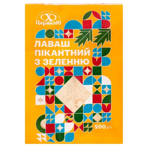 Лаваш Цар Хліб Пікантний з зеленню 200г