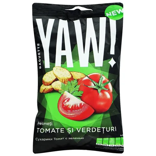 Сухарики Yaw! Багети зі смаком томатів з травами 60г