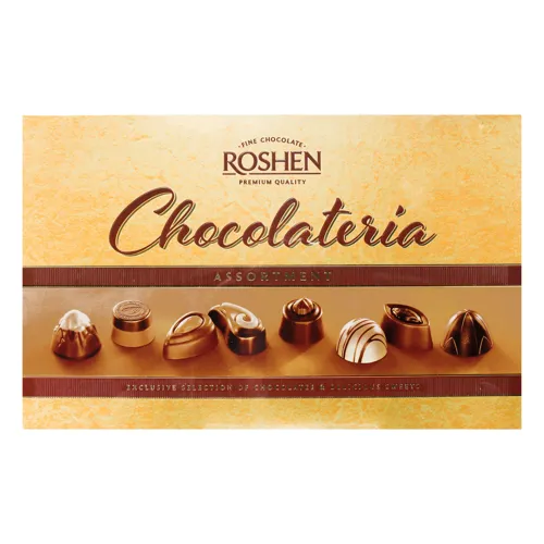 Цукерки Roshen Chocolateria шоколад та праліне 194г