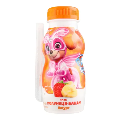 Йогурт 1.5% питний Полуниця-банан Paw Patrol Danone 185г