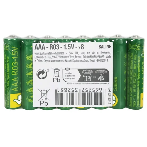 Батарейки Auchan сольові ААА 8шт