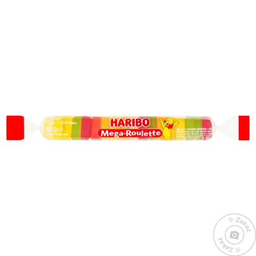 Цукерки Haribo мега рулет жувальні 45г