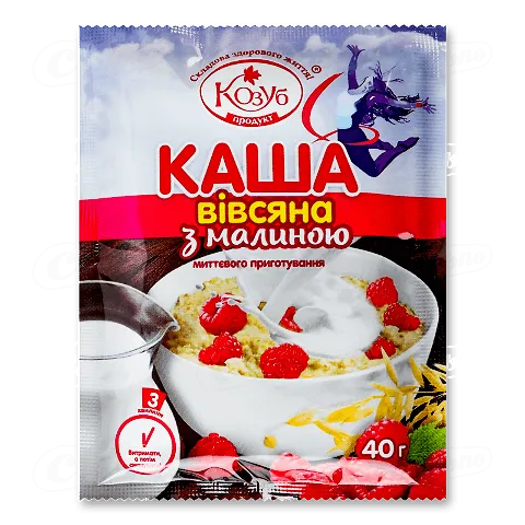 Каша вівсяна з малиною, 40г