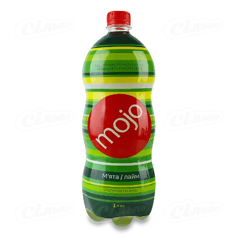 Напій соковмісний Mojo М'ята-лайм безалкогольний, газований, 1л