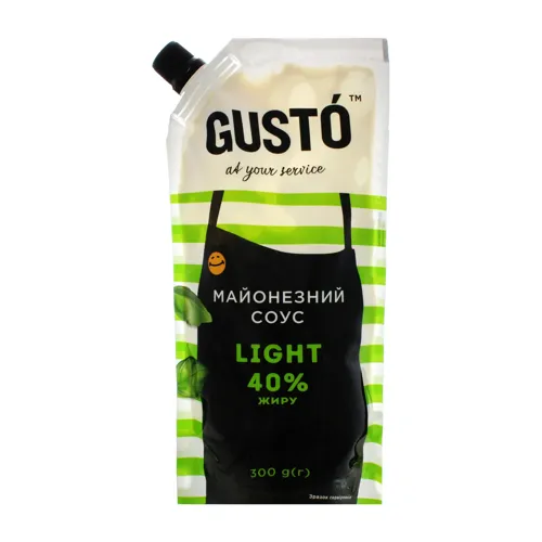 Соус майонезний 40% Light Gusto д/п 300г