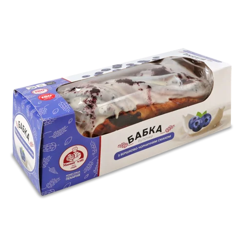 Булочка Вершково-Чорнична Бабка Мамин Хліб, к/у 0.36 кг