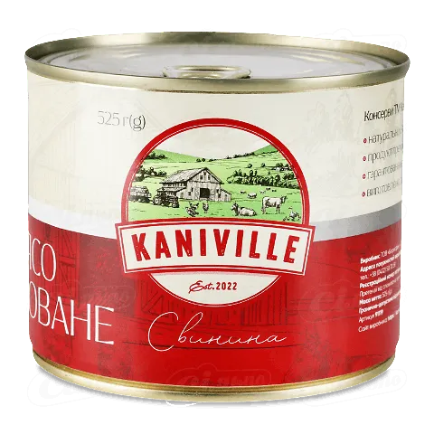 М'ясо Kaniville свинина тушковане, 525г