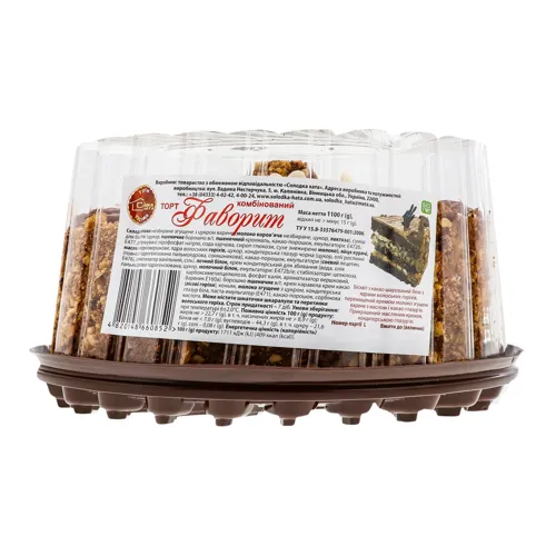 Торт комбінований Фаворит Солодка хата п/у 1.1кг