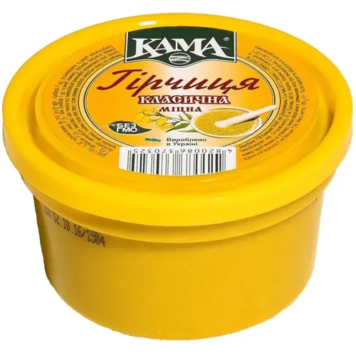 Гірчиця Класична Міцна "Кама" 100г, пл/бан