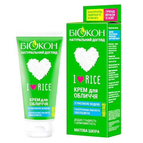 Гель для обличчя Біокон I Love Rice 60мл