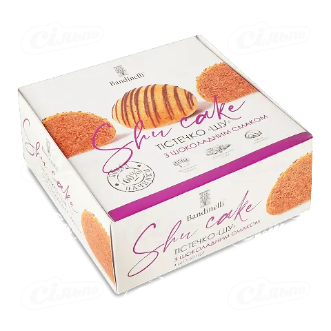 Тістечко Bandinelli Шу з шоколадним смаком, 4*60г