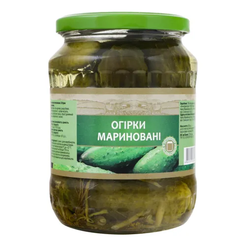 Огірки мариновані Консервний завод Консерваторія с/б 680г