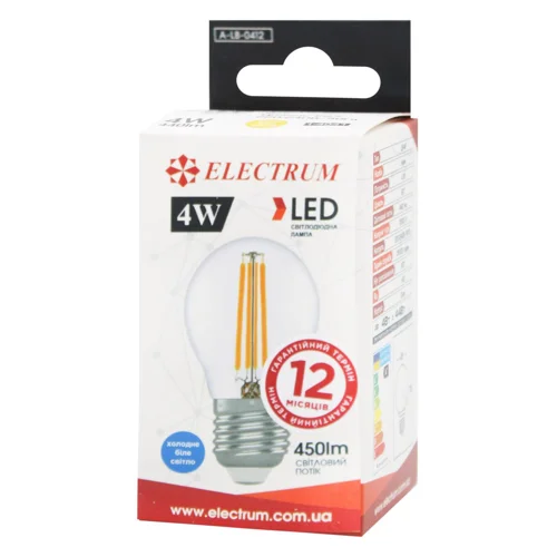 Лампа Electrum світлодіодна 4W LB-4F E27 4000K