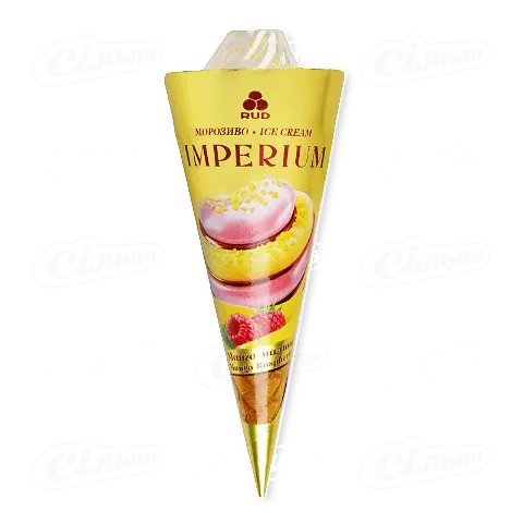 Морозиво «Рудь» Imperium манго-малина в ріжку, 100г