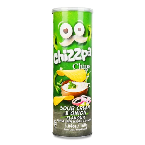 Чипси Chizzpa зі смаком сметани та цибулі