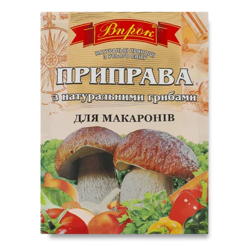 Приправа З Натуральними Грибами Для Макаронів, м/у 30г